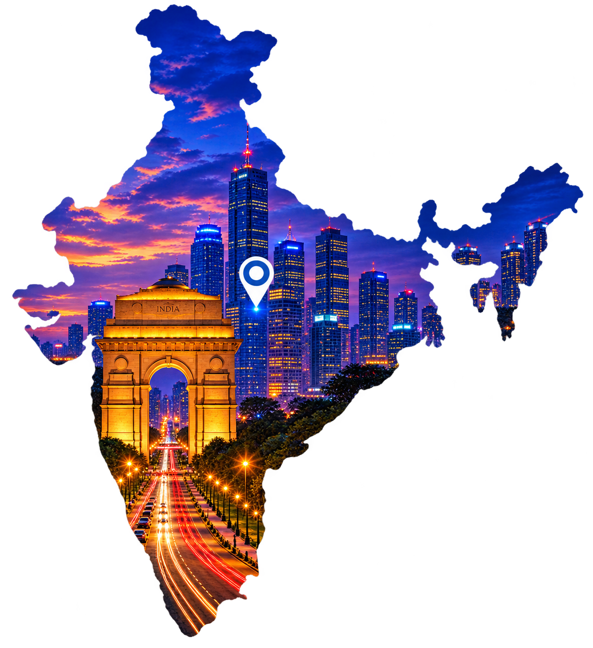India Offshore Support Map